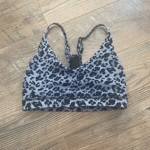 Women’s Leopard Print Zyia Bra With Adjustable Straps Size XS
